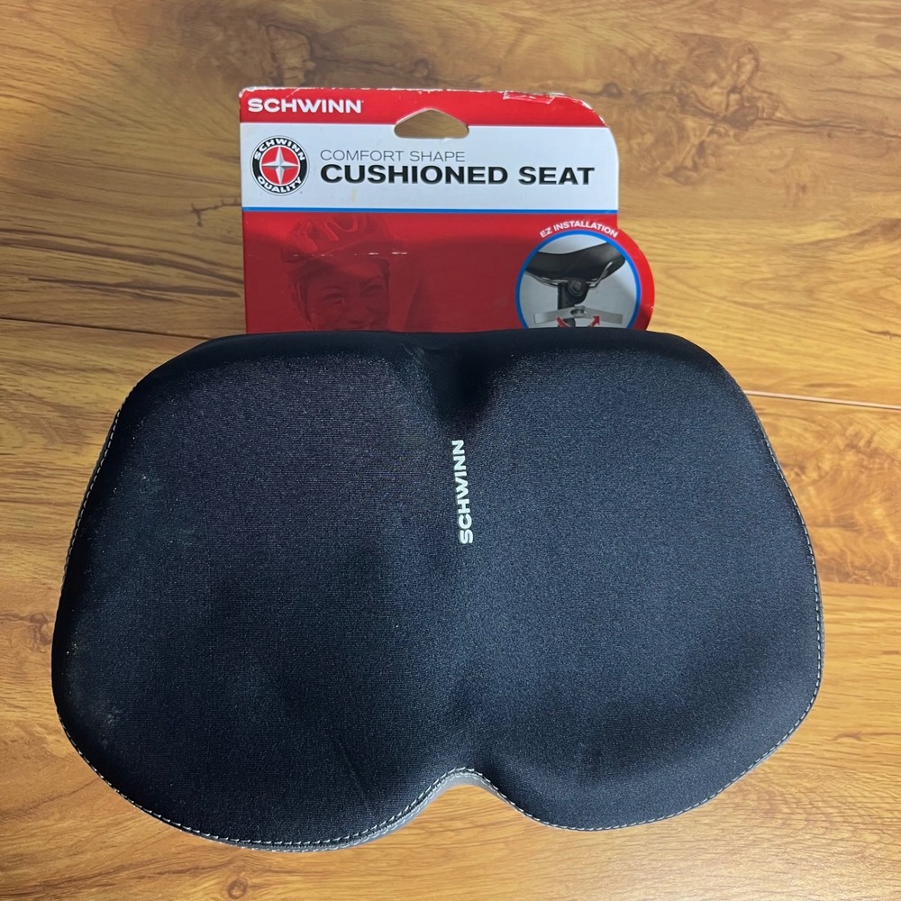 Schwinn Comfort Shape Cushioned Bike Seat Ergonomic Wide SW78352WM-2 NEW